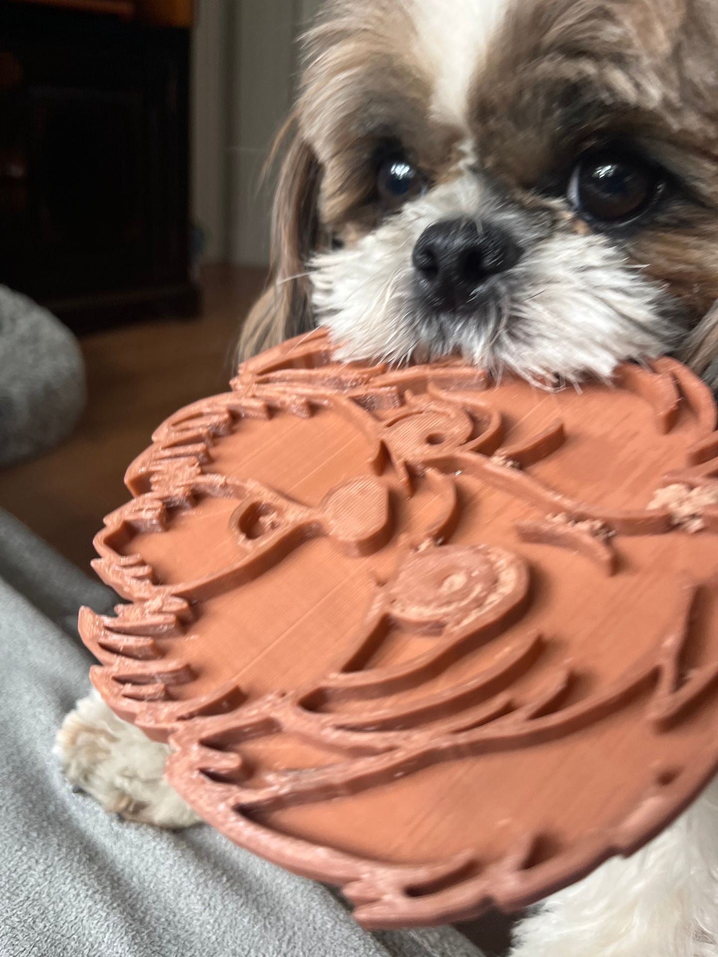 Tapis léchage ShihTzu fait au Québec, ShihTzu licky mat