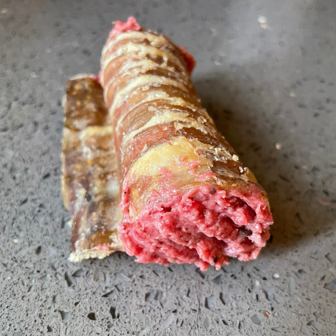 Happy chew trachée de boeuf au Québec, dog chew beef trachea 6 inches in Quebec, dog mental stimulation