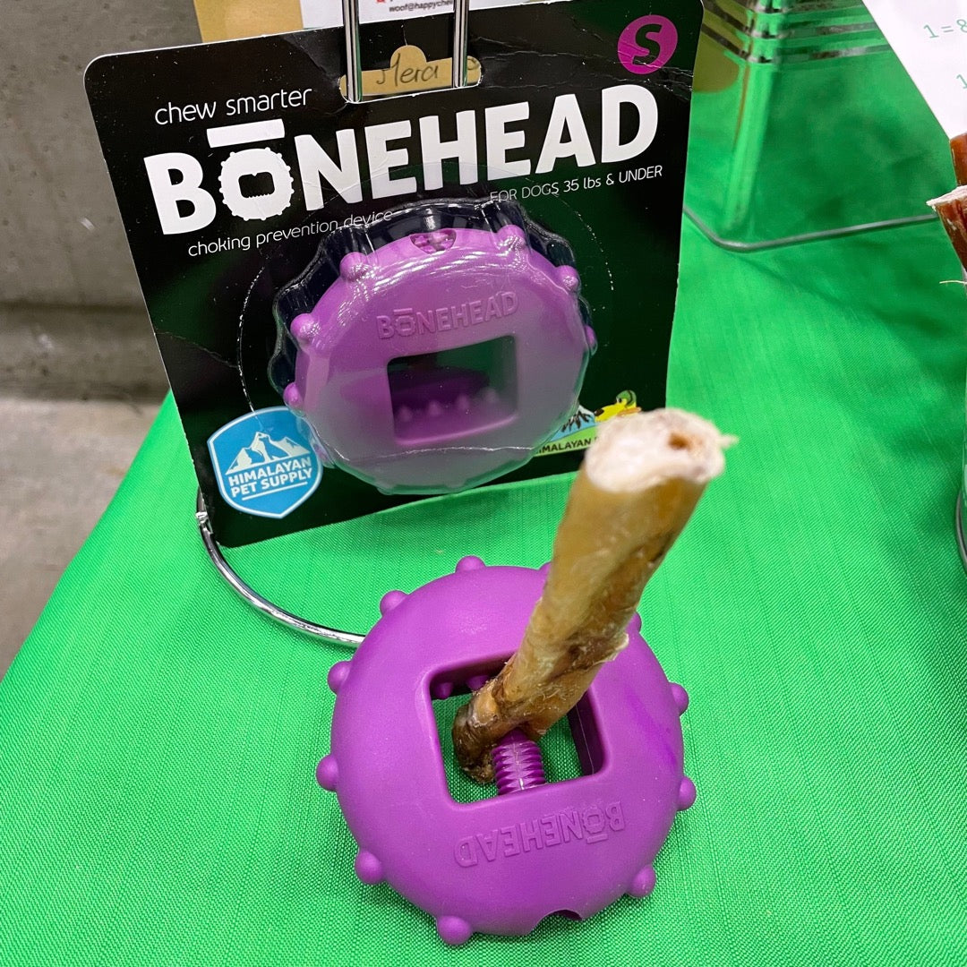 Happy Chew Bonehead bully stick holder and yak cheese holder au Canada