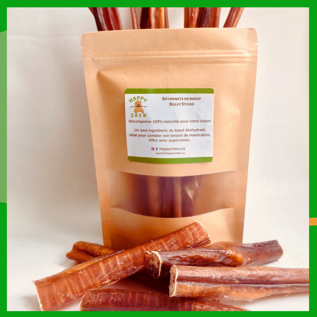 Made in Canada bully sticks, bully sticks canadiens