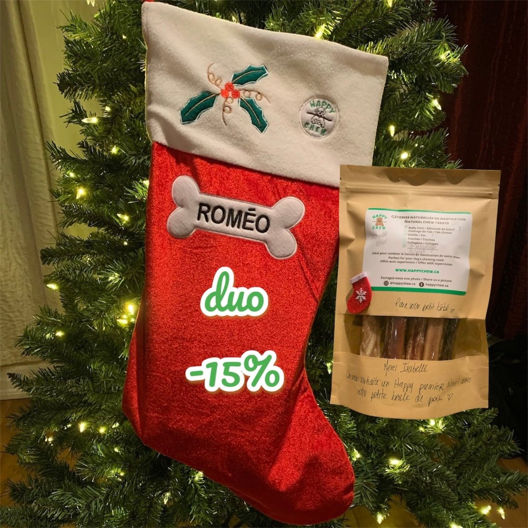 Bully Sticks & Christmas Stocking Bundle