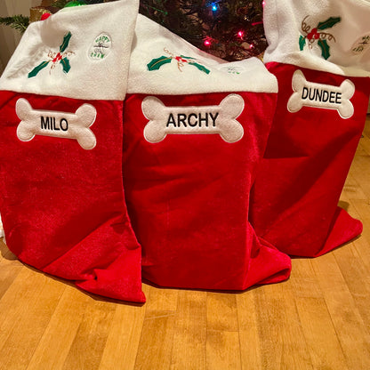 Happy Chew bas de Noel personnalisé de bully sticks pour chien au Québec, Bully sticks Christmas Stocking in Quebec