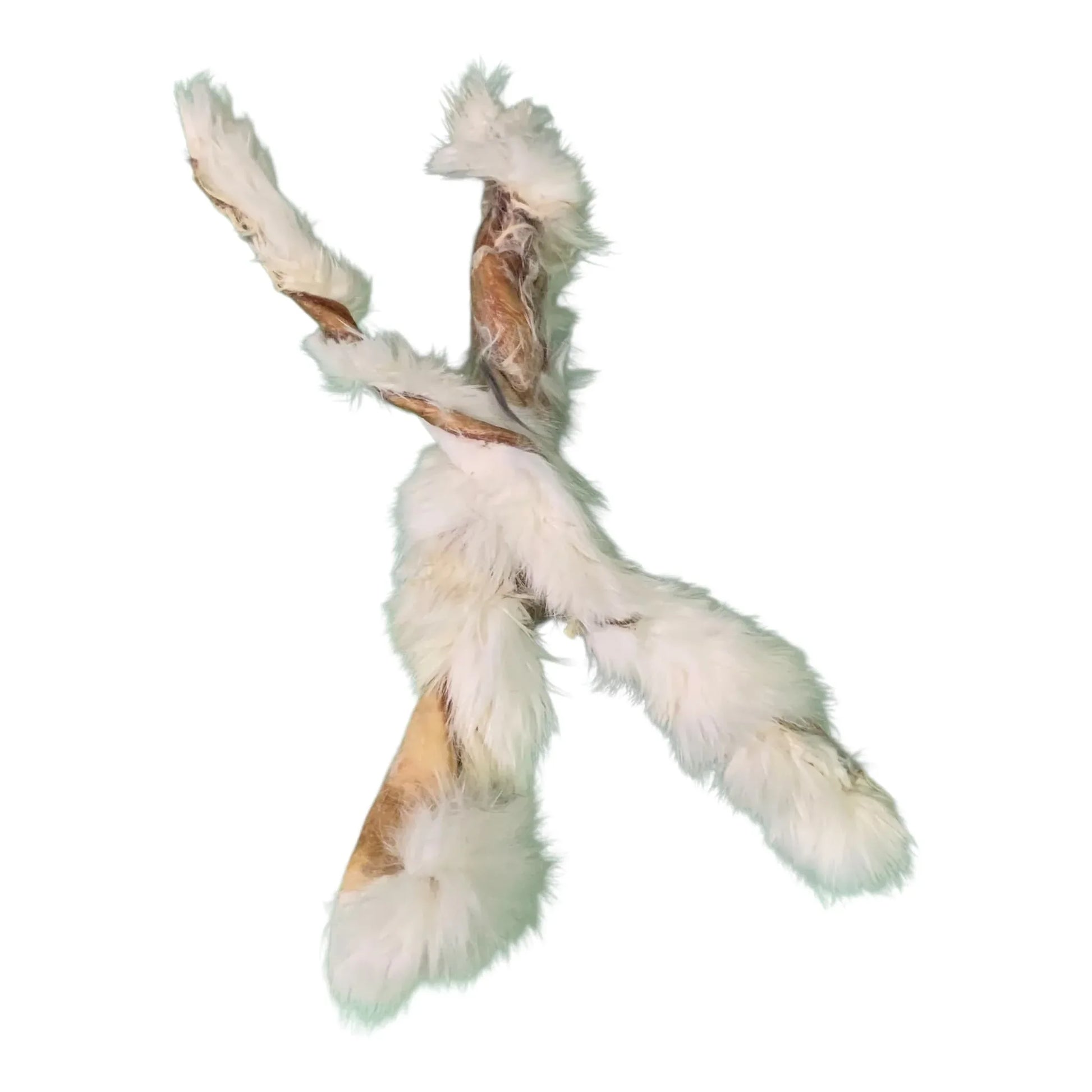 Rabbit twist with fur for dogs – natural hypoallergenic treat made in Canada | Happy Chew