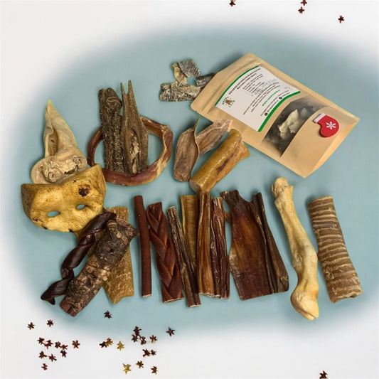 24 gâteries de mastication pour chien 24 Dog chews, Mixed dog chew pack or collagen pack