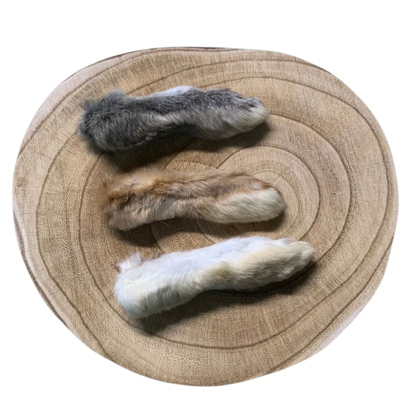 pattes de lapin pour chien, rabbit feet dog treat made in Canada