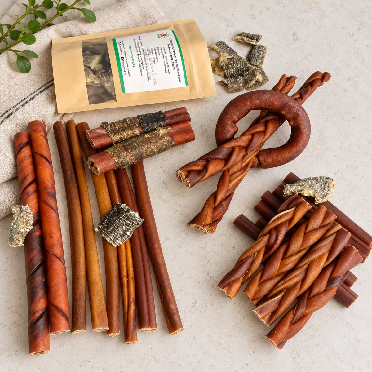 Boite 24 mastication variées de collagène pour chien - Happy Chew