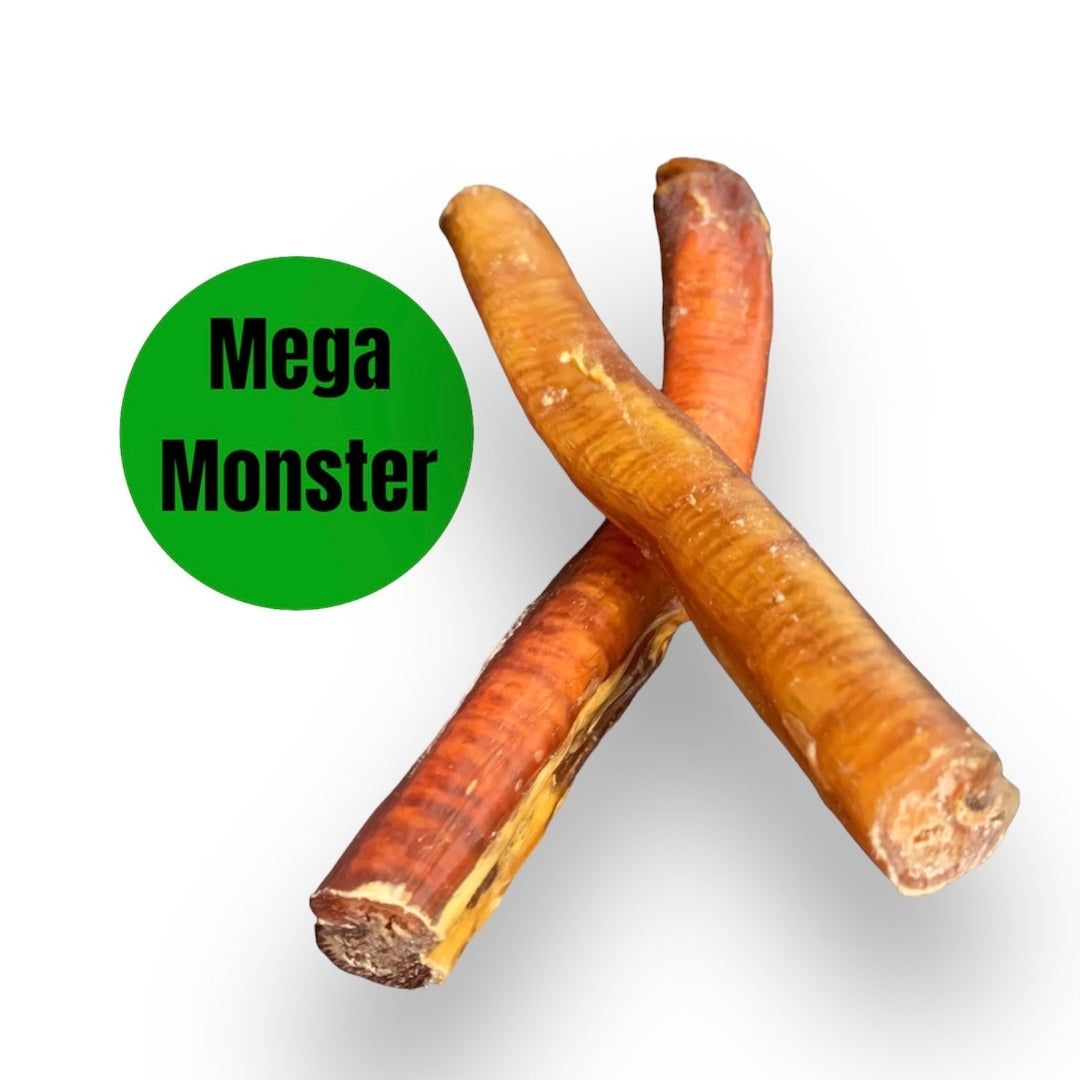 Happy Chew mega monster bully stick. Made in Canada Bully sticks for power chewer