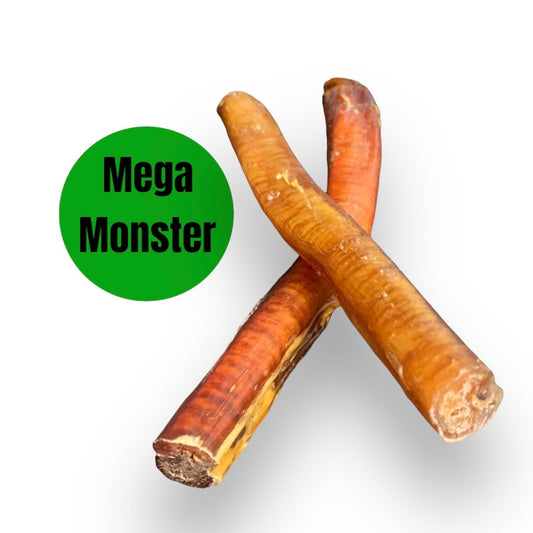 Happy Chew mega monster bully stick. Made in Canada Bully sticks for power chewer