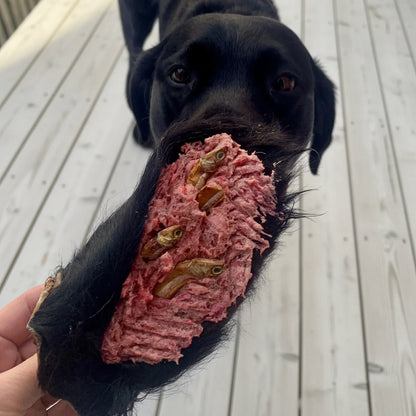 oreille de boeuf poilue mastication pour chien, stuffed beef ear dog chew