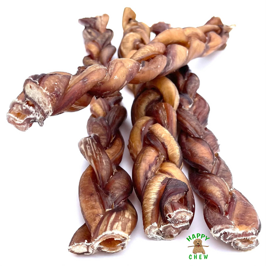 QUÉBEC HAPPY CHEW Bully Stick tressé 12 pouces /Québec Happy Chew Bully Sticks Braided 12 inches 