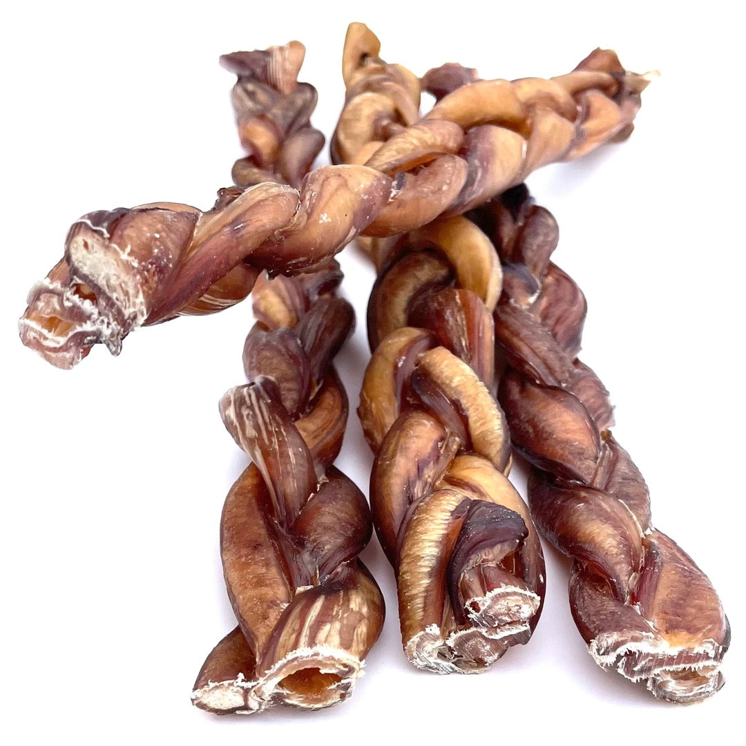 QUÉBEC HAPPY CHEW Bully Stick tressé 12 pouces /Québec Happy Chew Bully Sticks Braided 12 inches